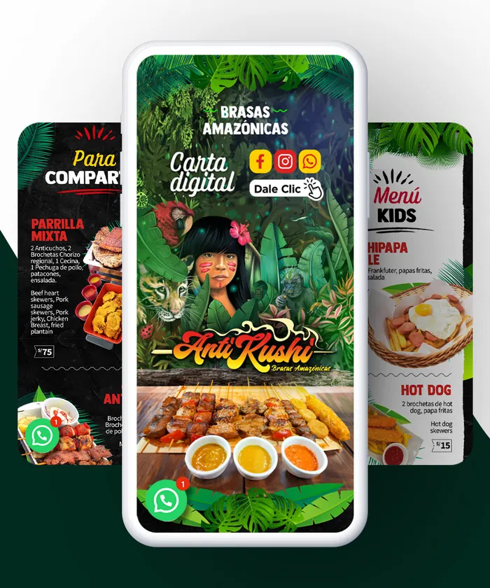 Carta digital con diseño de Anti Kushi, hecha por Qcarta